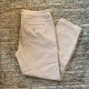 PrAna Halle Women's Straight-Leg Tan Pants Sz 10